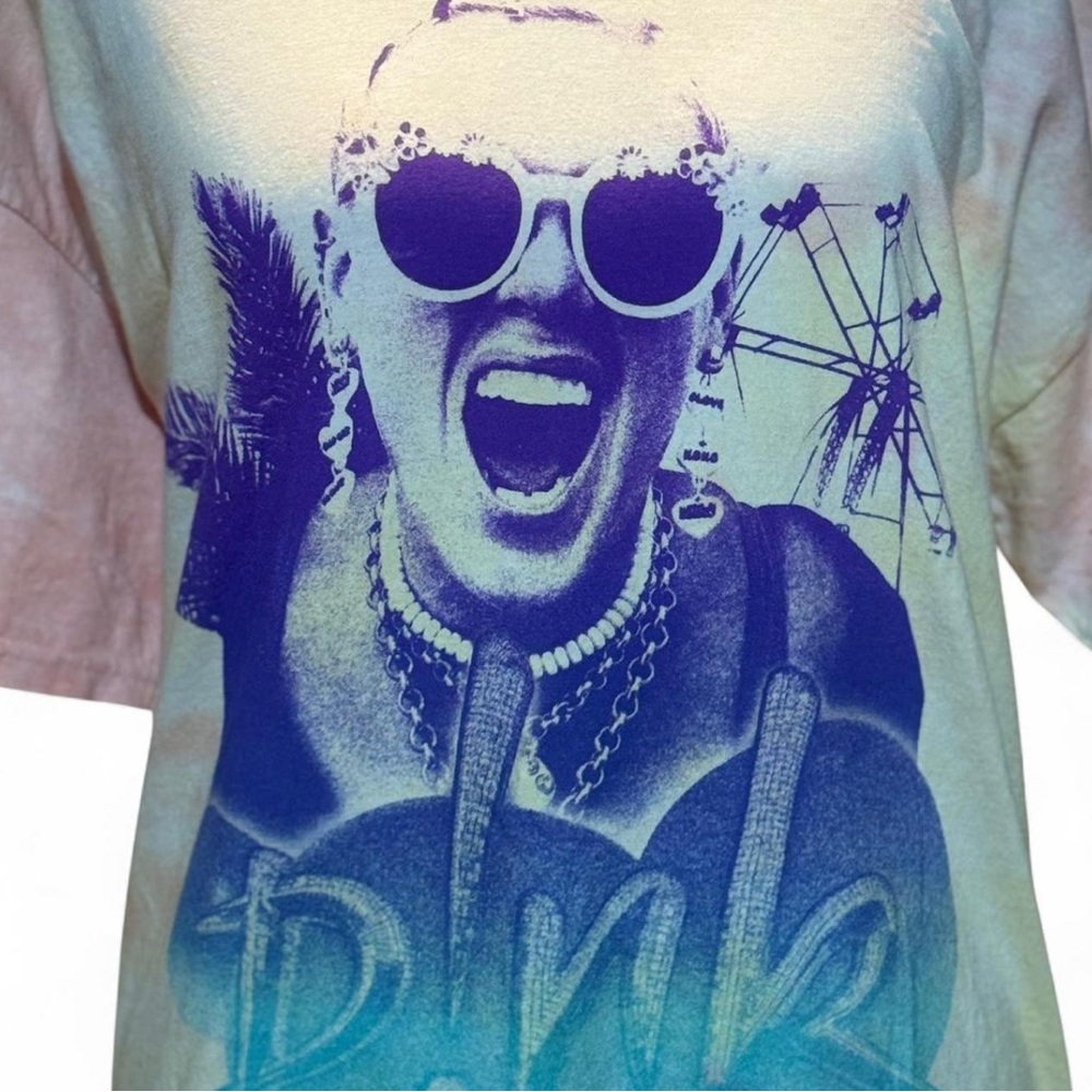 PINK XL 100% Cotton Concert Tour Tee Tye Dye P-P 22” L 25” - Picture 2 of 5
